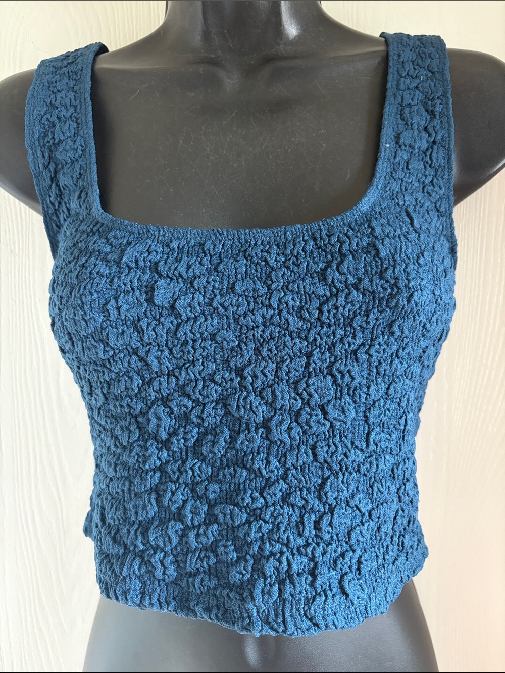 Anthropologie Textured Crop Top